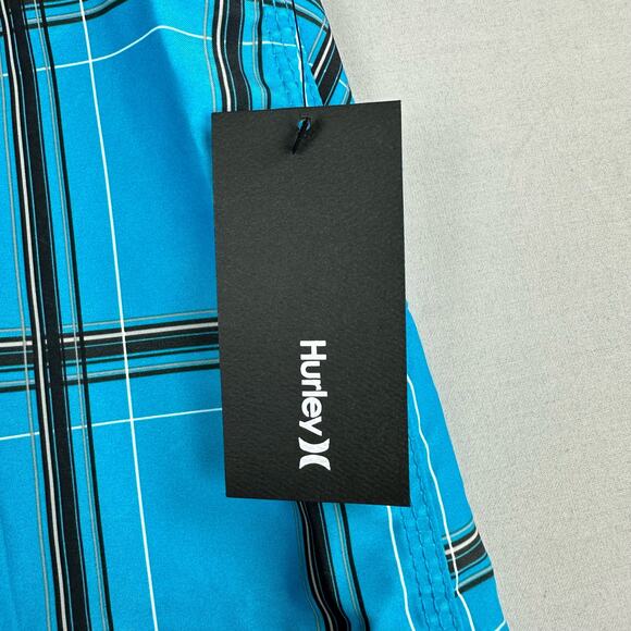 Hurley Puerto Rico Men’s 30 Board Shorts Plaid No Stretch - Picture 7 of 9